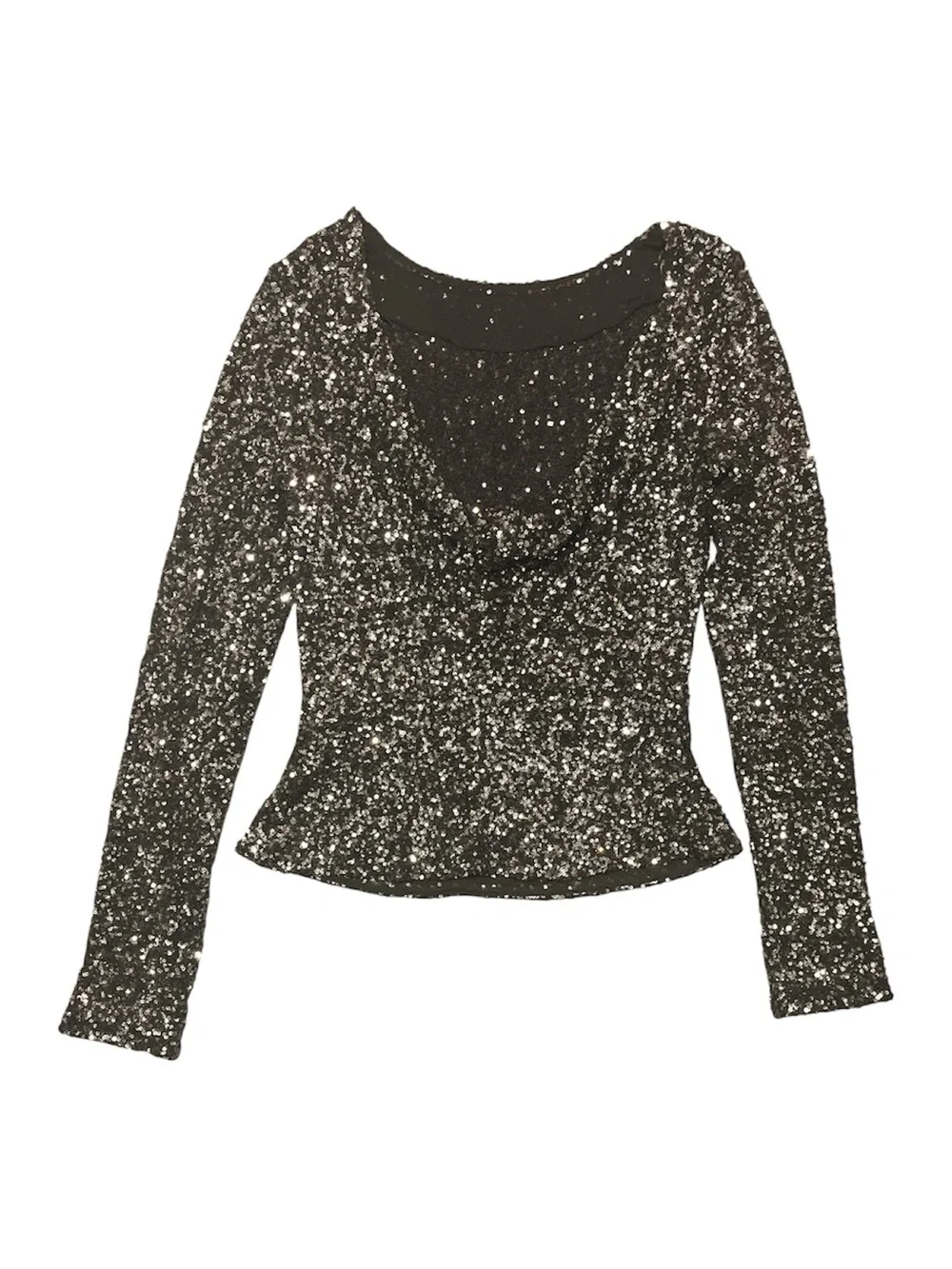 1517. FREE PEOPLE Leading the Way Long Sleeve in Raven Combo Sz L NWT $98